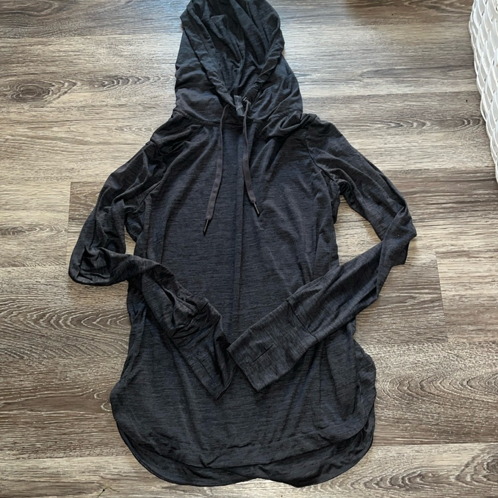 Gaiam Movement Hoodie Womens Size Small Heather Gray Long Sleeve